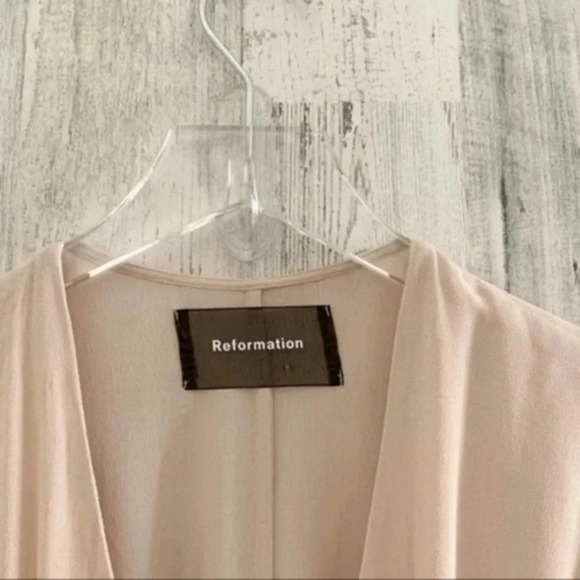 Reformation Winslow Ivory Wrap Maxi Dress B487 - Picture 4 of 6